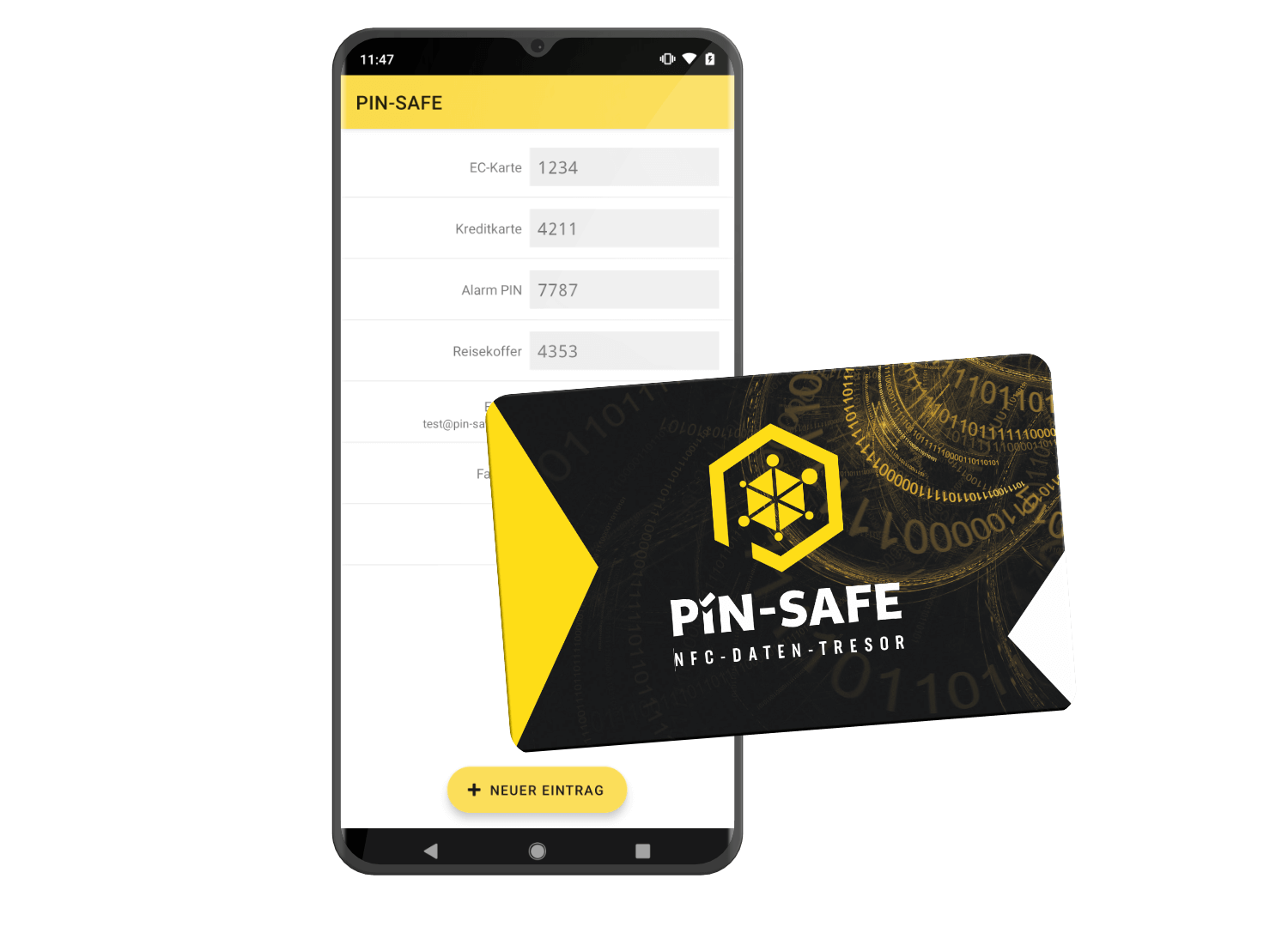 Pincard als PIN-SAFE 3 Stück - sicherer Weg zur richtigen Geheimzahl 